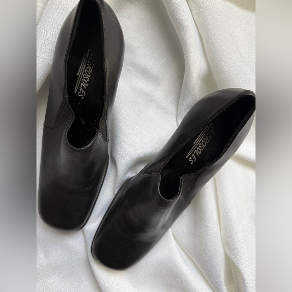 AEROSOLES Women's Black Heeled Boots